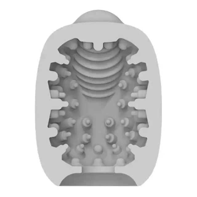 VIBEGGS - Naughty Nubs Vibrating Masturbation Sleeve. Wibrujący rękaw do masturbacji z miękkimi wypustkami, nowa generacja przyjemności