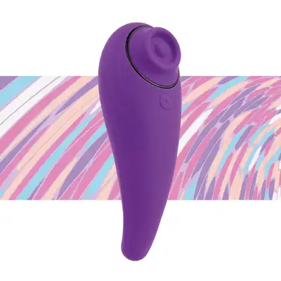 FeelzToys - FemmeGasm Tapping &amp; Tickling Vibrator Purple. Stymulujący wibrator z funkcją tapandtickle