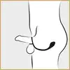 Black Velvets - Cock&amp;Ball Ring with Butt Plug - Korek analny z pierścieniami na penisa i jądra 3w1. Idealny także do stymulacji prostaty.