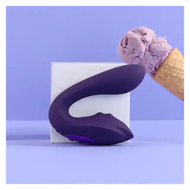 Vive - Yuki Dual Motor G-Spot Vibrator with Massaging Beads Purple. Podwójna stymulacja dzięki masującym koralikom i precyzyjnym wibracjom