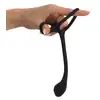 Black Velvets - Cock&amp;Ball Ring with Butt Plug - Korek analny z pierścieniami na penisa i jądra 3w1. Idealny także do stymulacji prostaty.