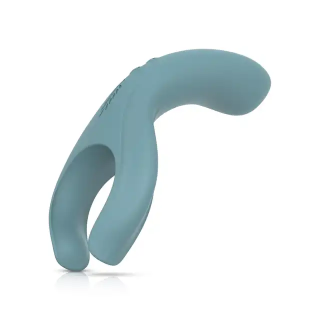 Bloom - The Peony Couple Vibrator Green. Wibrator dla par z dwustronnym użytkowaniem i technologią Swipe
