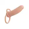 CalExotics - Performance Maxx Rechargeable Thick Dual Penetrator. Nakładna na penisa posiadająca 10 funkcji, zwiększoną grubość oraz pierścień na mosznę