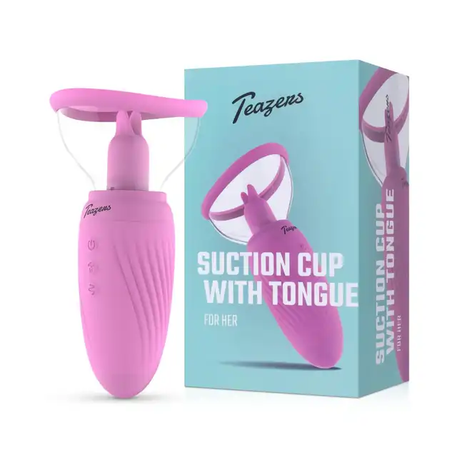Teazers - Suction Cup with Clitoris Vibrator. Wibrator łechtaczkowy z funkcją ssania, intensywna przyjemność na wyciągnięcie ręki