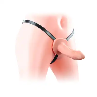 LoveToy - Unisex Hollow Strap-On 6,5". Teksturowana, realistyczna stymulacja, pasująca uprząż