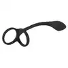 Black Velvets - Cock&amp;Ball Ring with Butt Plug - Korek analny z pierścieniami na penisa i jądra 3w1. Idealny także do stymulacji prostaty.
