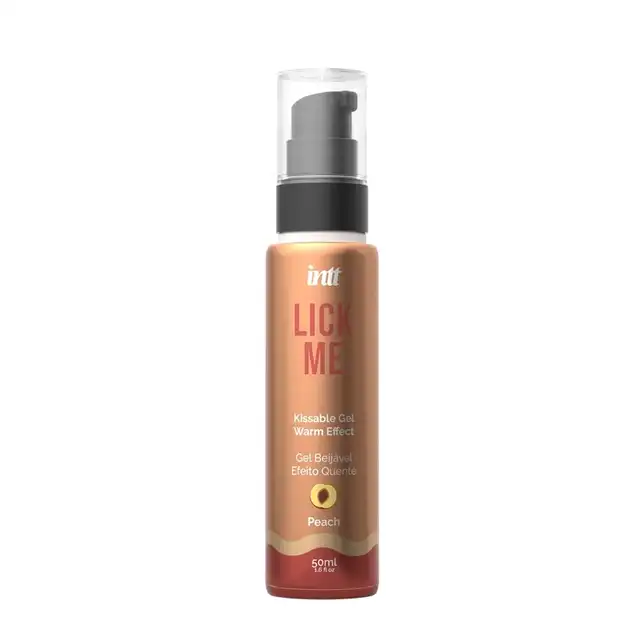 Intt - Lick Me Peach Kissable Gel With Warm Effect 50ml. Smaczny żel o smaku brzoskwini, który wprowadza intensywny efekt rozgrzewający