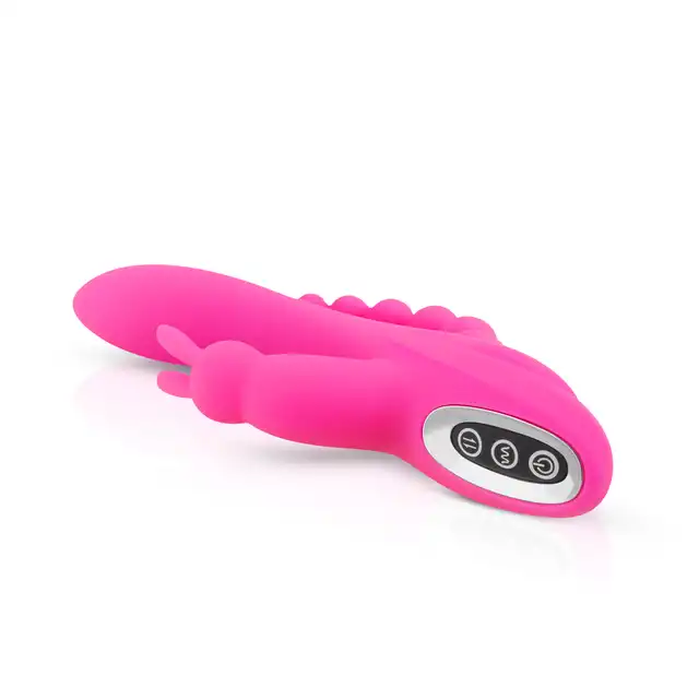 Teazers - Double Rabbit Vibrator. Podwójny wibrator królik: Intensywna stymulacja łechtaczki, punktu G i strefy analnej w jednym