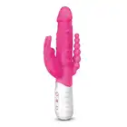 Rabbit Essentials - Slim Realistic double penetrtion. Potrójna stymulacja, 7 funkcji wibracji.