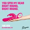 Teazers - Rotating &amp; Vibrating Rabbit Vibe. Wibrator królik z funkcją obrotów i wibracji, wiele możliwości dla intensywnych doznań