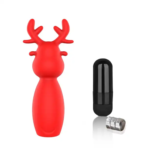 Erospace - Sweet Play Mini Rendeer Vibrator. Mini wibrator w kształcie renifera, dyskretna przyjemność zawsze pod ręką