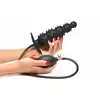 Master Series - Ass Puffer Ribbed Inflatable Anal Plug. Pompowany korek analny o intensywnie stymulującej powierzchni wypustkowej