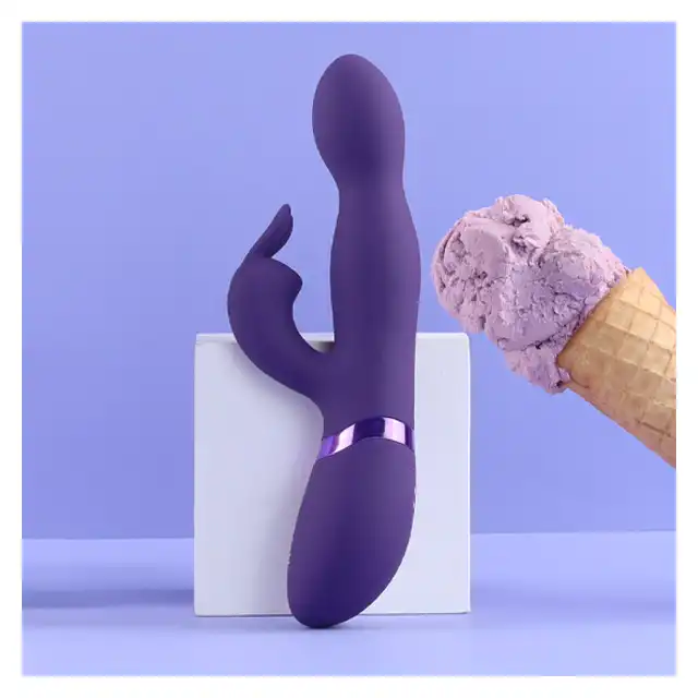 Vive - Niva Rotating Rabbit Vibrator Purple. Wyjątkowy ibrator punktu G z 10 funkcjami wibracji i obrotową główką