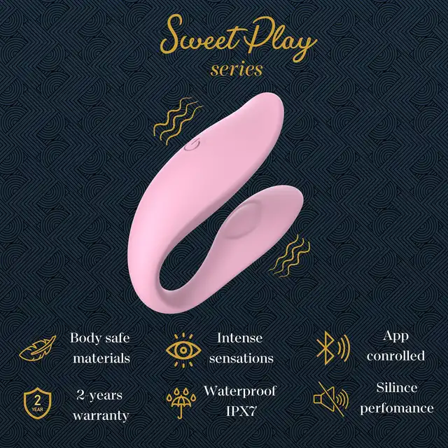 Erospace - Sweet Play C-type Vibrator. Wibrator typu C sterowany aplikacją, nowoczesna przyjemność i pełna kontrola