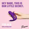 Teazers - Purple Pleaser Vibrator. Satysfakcjonujący wibrator do jednoczesnej potrójnej stymulacji, radość w Twoich rękach