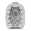 VIBEGGS - Blow Misty Vibrating Masturbation Sleeve. Wibrujący rękaw do masturbacji z miękkimi i zmysłowymi okrągłymi kształtami