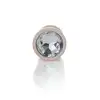 B-Series - Pearl Gold Plug Clear M. Plug analny ze stali nierdzewnej z eleganckim diamencikiem w rozmiarze M