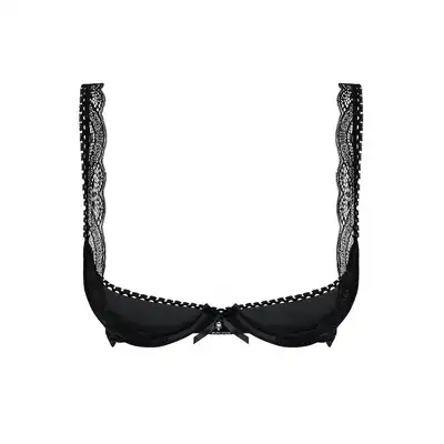 Obsessive - Miamor półbiustonosz L/XL. Zmysłowy push-up, który śmiało odsłania biust i rozpala zmysły.