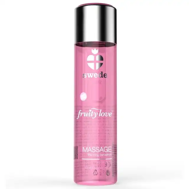 Swede – Sparkling Strawberry Wine 60 ml. Jadalny rozgrzewający olejek do masażu o aromacie truskawkowego musującego wina. 