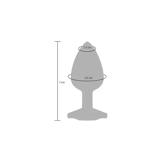 ToyJoy - Diamond Booty Jewell Small. Fioletowy korek analny, przyozdobiony kryształkiem. Nie bój się lśnić!