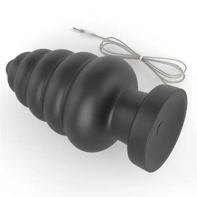 LoveToy - King Sized Vibrating Anal Cracker. Ekstra gruby, z 3 prędkościami, przyssawką i realistycznym pvc