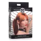 Master Series - Bondage Baddie Collar With O-ring Black/Gold. Regulowana obroża w odcieniach czerni i złota, idealny dodatek do stylizacji i sesji BDSM