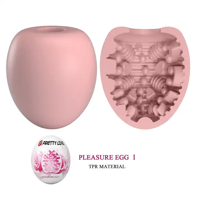 Pretty Love - Pleasure Egg. Nowy masturbator kieszonkowy o żebrowej strukturze i elastycznym materiale!