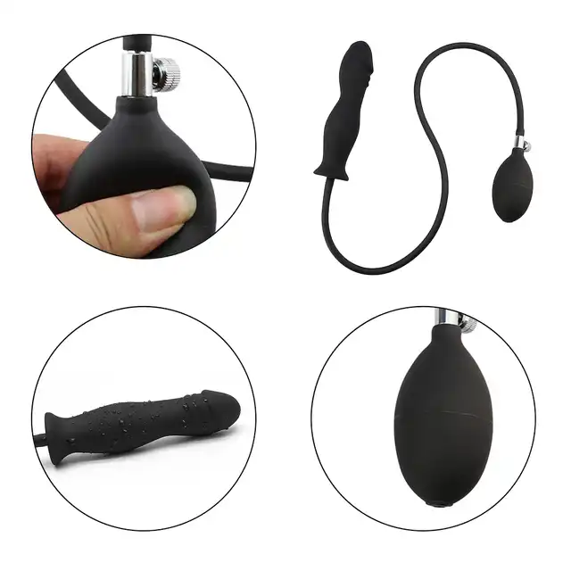 Erospace - Wild Play Inflatable Anal Plug. Pompowany korek analny, intensywna stymulacja i pełna kontrola doznań