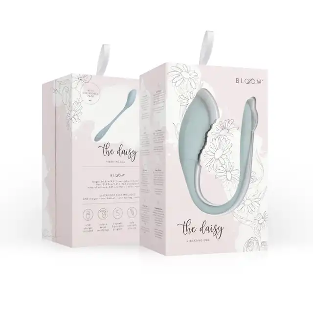 Bloom - The Daisy Vibrating Egg Green. Wibrujące jajeczko z technologią Swipe dla niezapomnianych doznań