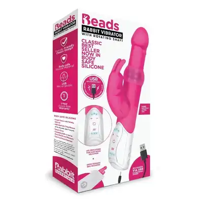 Wibrator z ruchomymi kulkami Rabbit Essentials. Wibrator z ruchomymi kulkami, połączenie rotacji i wibracji dla intensywnych doznań