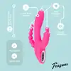 Teazers - Double Rabbit Vibrator. Podwójny wibrator królik: Intensywna stymulacja łechtaczki, punktu G i strefy analnej w jednym