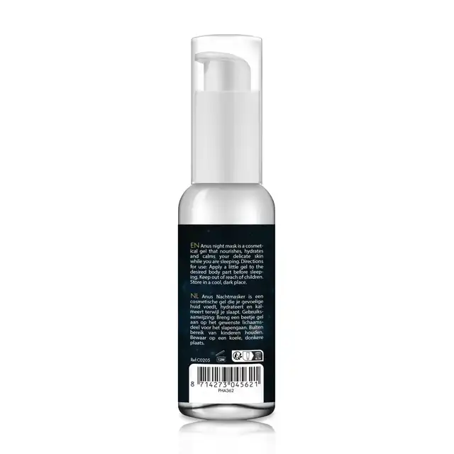 Shots - Anus Night Mask 50ml. Kosmetyczna maska pielęgnująca do anusa, unikalna formuła odżywia, nawilża i łagodzi skórę podczas snu