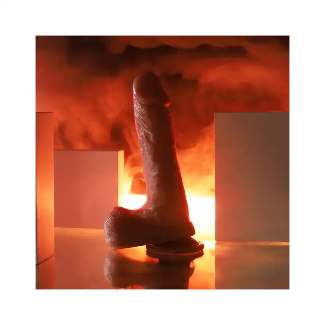 Erospace - Natural Play D2. Realistyczne dildo 20,6 cm wyjątkowa przyjemność z wysokiej jakości silikonu