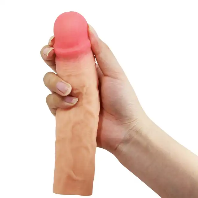 Pretty Love - Derek. Wysokiej jakości nakładka na penisa wykonana z miękkiego, ultrarealistycznego materiału 