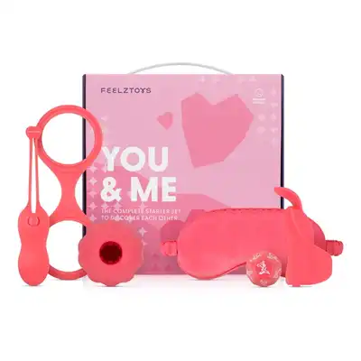FeelzToys - You &amp; Me. Zestaw gadżetów erotycznych dla odważnych par chcących rozkręcić łóżkową atmosferę