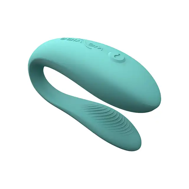 We-Vibe Sync Lite Aqua. Intuicyjny wibrator, wspólne wibracje, idealny dla początkujących par, w kolorze niebieskim