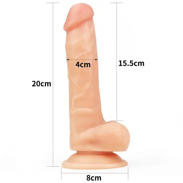 LoveToy - Ingen Easy Strap-on Set 7,5". Zestaw strap-on z realistycznym dildo 7,5"