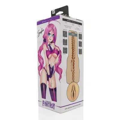 Fleshlight - Fantasy Sasha Nakamoto Ecchi Beige. Ekskluzywny masturbator z ultra seksowna anime dziewczyną, unikalna tekstura stymulacyjna