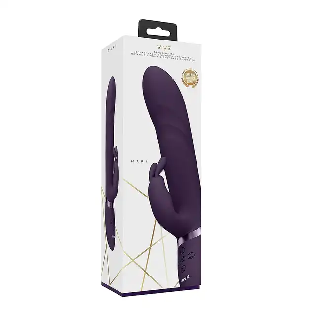 Vive Nari - Vibrating and Rotating Beads, G-Spot Rabbit - Purple