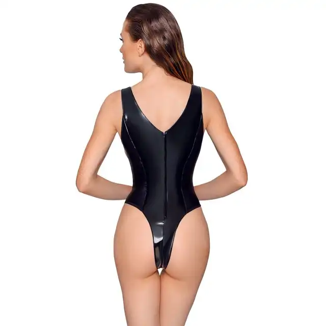  Black Level - Vinyl Body L. Winylowe body w rozmiarze L, kusząca prowokacja od góry do dołu