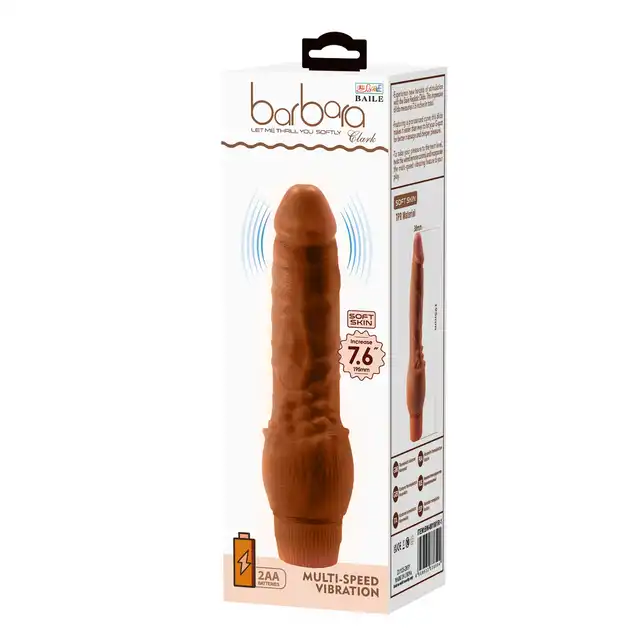 Baile - Barbara Clark 7.6''.  Realistyczne dildo z funkcją wibracji, które łączy autentyczność z intensywnymi doznaniami.