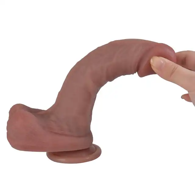 Erospace - Natural Play D2. Realistyczne dildo 20,6 cm wyjątkowa przyjemność z wysokiej jakości silikonu