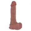 Erospace - Natural Play D2. Realistyczne dildo 20,6 cm wyjątkowa przyjemność z wysokiej jakości silikonu