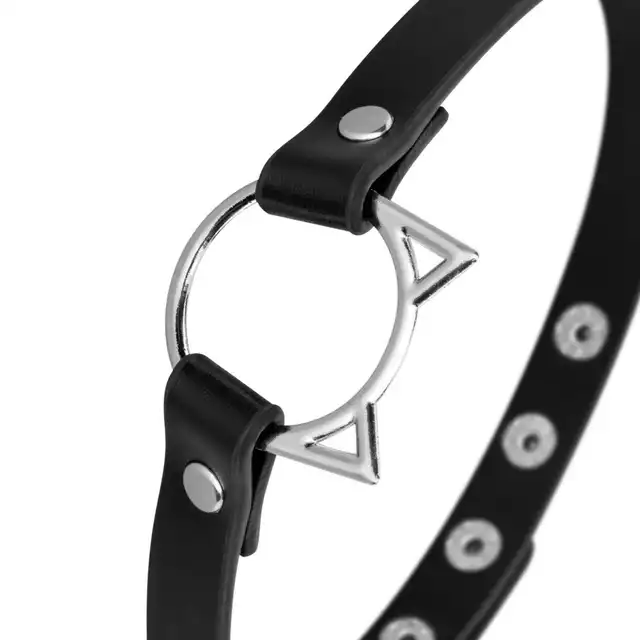 Bedroom Fantasies – Kitty Choker Black. Elegancka obroża z kocim motywem