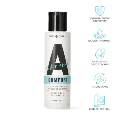 Lube4Lovers - A is for Comfort. Wodny lubrykant analny z efektem chłodzącym 120 ml