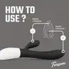 Teazers - Rabbit Vibrator Black. Czarny wibrator ze stymulatorem łechtaczki, ekscytująca stymulacja punktu G i łechtaczki