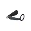 Dreamtoys - Fantasstic Vibrating Anal Plug With Cockring Black. Wibracyjny korek analny z pierścieniem na penisa i jądra