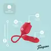 Teazers - Rose Vibrator with Thrusting Dildo. Zabawka, która łączy w sobie trzy rodzaje stymulacji: wibracje, pchnięcia oraz lizanie językiem, pełne spektrum przyjemności