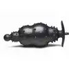 Master Series - Ass Puffer Ribbed Inflatable Anal Plug. Pompowany korek analny o intensywnie stymulującej powierzchni wypustkowej