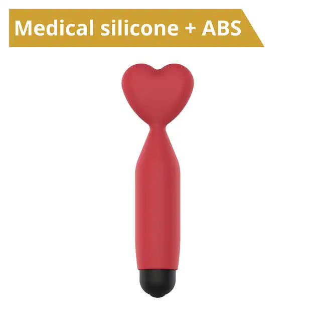Erospace - Sweet Play Mini Heart Vibrator. Mini wibrator serduszko, urocza przyjemność w podróży